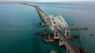 Треснула опора Керченского моста