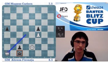 В финале онлайн-турнира по шахматам чемпион мира проиграл 16-летнему иранцу