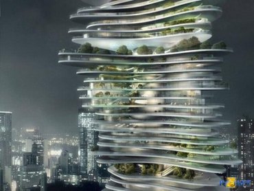 Китайский небоскреб будет иметь лифты-стрелы