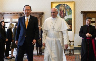 Папа Франциск встретился в Ватикане с генсеком ООН