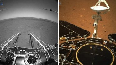 Китайский марсоход прислал на Землю первые фото