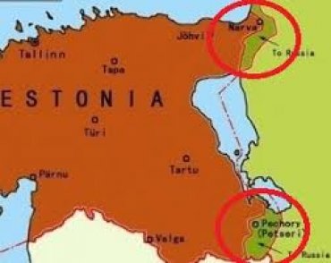Эстония собирается выдвинуть территориальные претензии к России. Карта