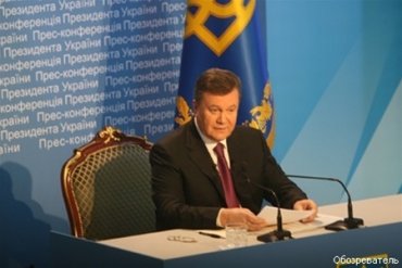 Янукович обеспокоен проникновением в Украину российской телепродукции