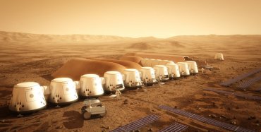 Внешний вид базы на Марсе