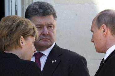 Путин, Меркель и Олланд попросили Порошенко продолжить перемирие и переговоры с террористами