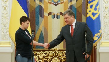 Савченко рассказала о встрече с Порошенко