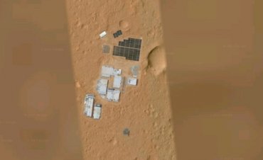 Google Space обнаружил базу инопланетян на Марсе