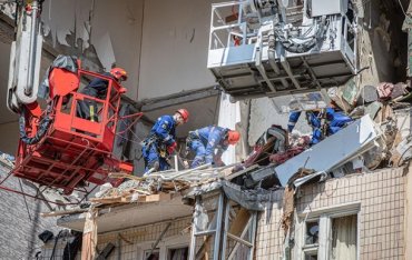 Взрыв в киевском доме разрушил 16 квартир