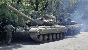 Ночью танки боевиков атаковали блок-пост сил АТО