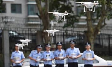 В Китае сформировали первый отряд полицейских дронов