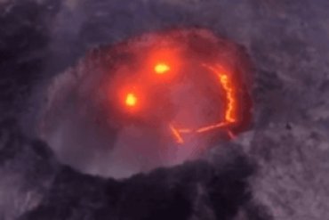 Зловещая улыбка лавы: в сеть попало фото с необычным вулканом на Гавайях
