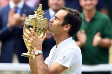 Федерер выиграл рекордный титул на Уимблдоне