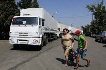 Под Ростовом уже стоит вторая колонна с гуманитарным грузом для Донбасса