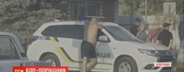 Пьяный полицейский прославился на всю Украину
