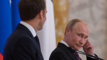 Путин в гостях у Макрона «сожрал» кусок Крыма