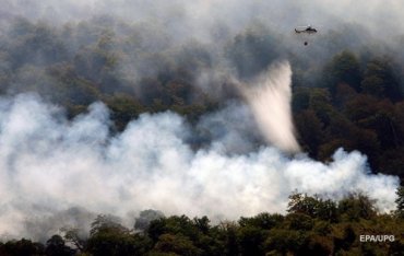 Лесные пожары в Европе влияют на погоду в Украине