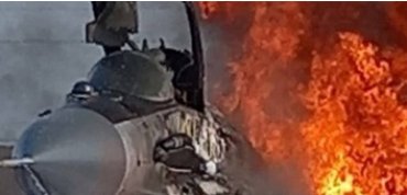 В России сгорел истребитель МиГ-29