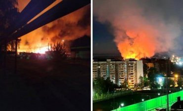 Під Москвою палає військова частина: пожежа почалася у казармах