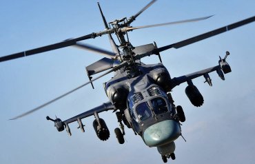 Українські захисники вночі збили російський вертоліт Ка-52
