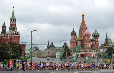 Украинца заняли первые три места на Московском марафоне