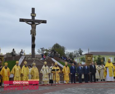 Самое большое в Украине распятие установили в городе Днепродзержинске