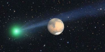 На Марс движется комета