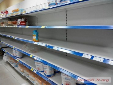 В Крыму началась продуктовая паника из-за блокады