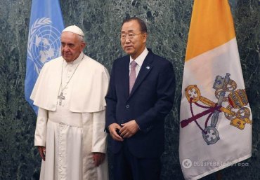 Папа Франциск благословил сотрудников ООН
