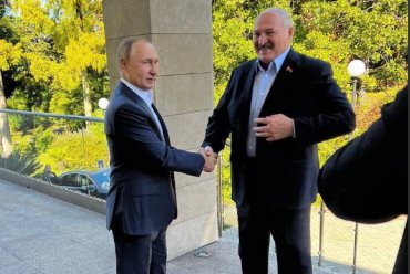 Лукашенко всьоме з початку року прилетів до Путіна у Сочі
