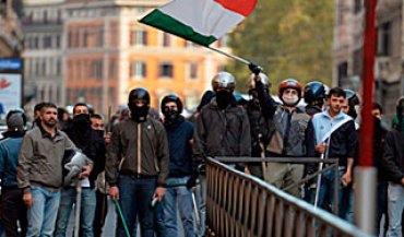 В Риме акция протеста закончилась беспорядками