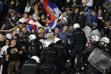 Евро-2016: Матч между Сербией и Албанией отменен из-за драки