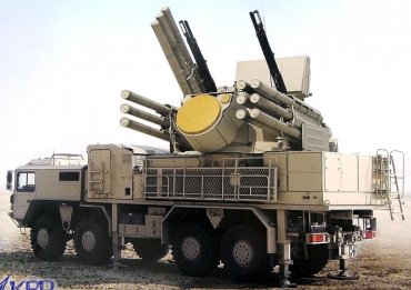 Россия перебрасывает в Сирию зенитно-ракетный комплекс «Панцирь»
