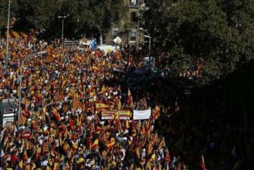В Барселоне миллион человек вышли на митинг за единство Испании