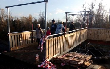 В Станице Луганской открыли обходной мост