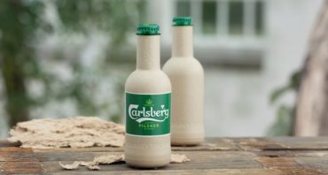 В Дании созданы бумажные пивные бутылки