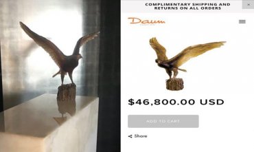 Изъятую в квартире Клименко статуэтку орла за $49 тысяч разбили
