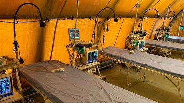 В Херсонской области развернут мобильный госпиталь для больных COVID-19