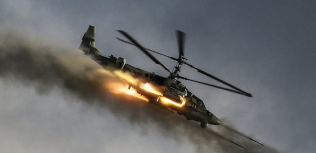 На Херсонщине сбит вражеский ударный вертолет Ка-52
