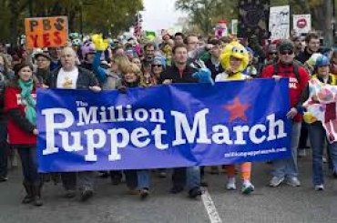 В Вашингтоне прошел «Марш миллионов кукол» против Ромни