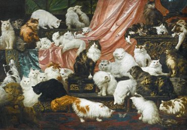На аукционе Sotheby’s за 826 тысяч долларов продана картина с 42 кошками