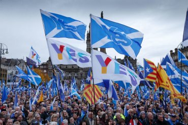 В столице Шотландии прошла демонстрация за независимость от Великобритании