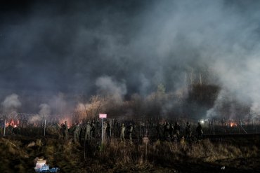 Ночью на польско-белорусской границе произошел инцидент. Фото