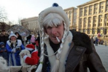 Мелитопольские «титушки» поехали в Киев хороводить вокруг «йолки»