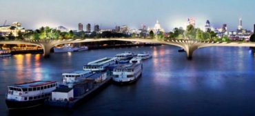 В Лондоне будет построен мост через Темзу с «висячими садами»