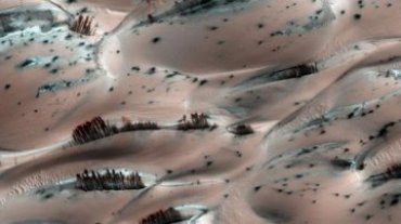 NASA показало леса на северном полюсе Марса