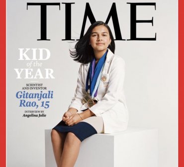 Time впервые выбрал «ребенка года»: 15-летнюю изобретательницу Гитанджали Рао
