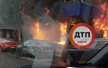 В центре Киева горела гостиница
