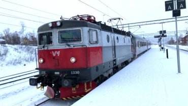 В Швеции из-за сильных морозов отменили движение поездов