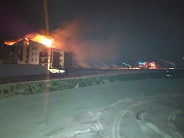 Под Винницей загорелся шестиэтажный отель: есть погибший и пострадавшие