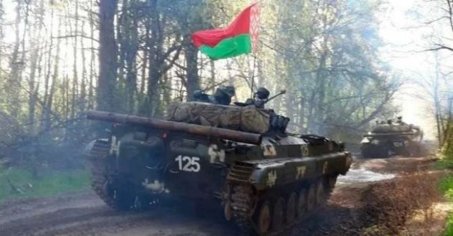 Под Запорожьем появились подразделения с белорусскими флагами, - СМИ